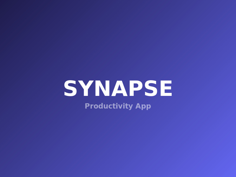 SYNAPSE.APP Productivity